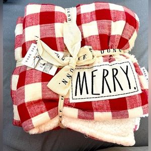 Rae Dunn Merry Blanket Buffalo Check